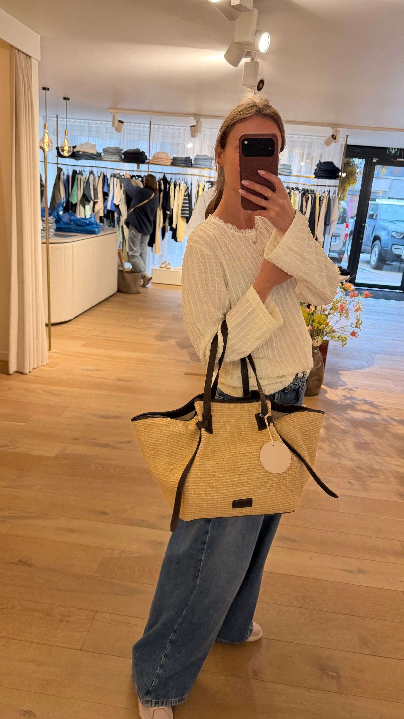 The Tote Chocolat Raffia