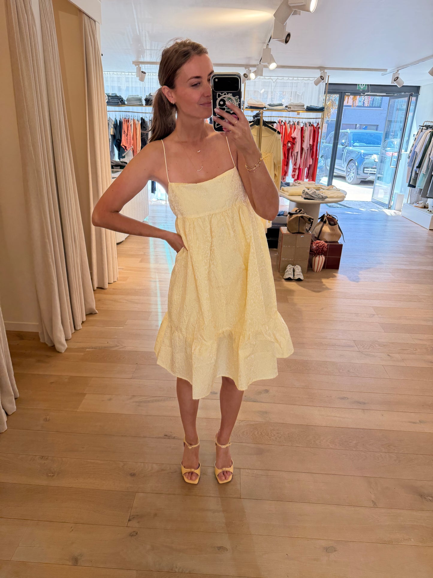 Rebildacras Dress pale banana