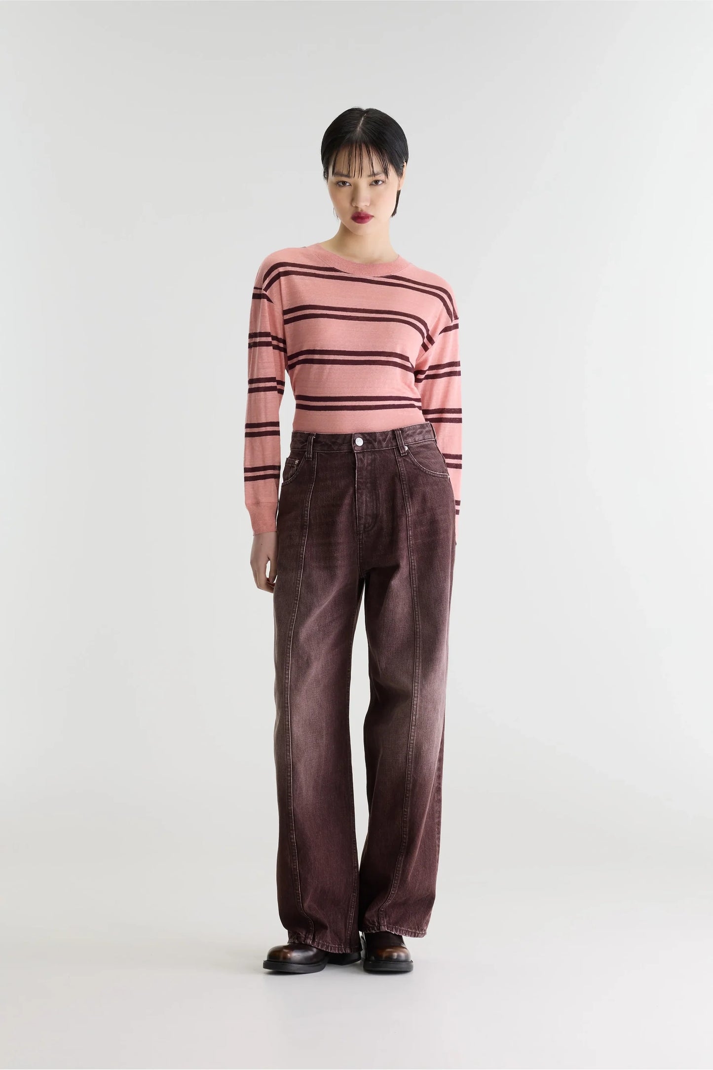 Perl Jeans Used Burgundy