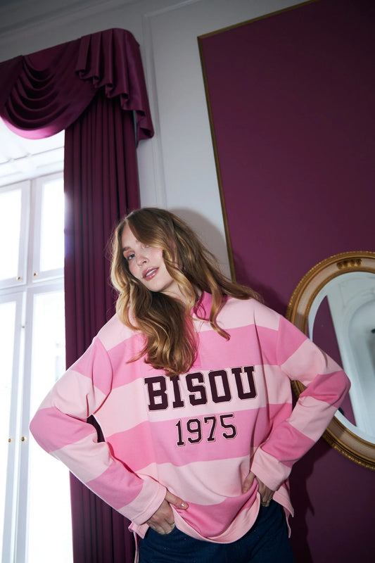 Bisoucras Blouse Pale Pink Stripe
