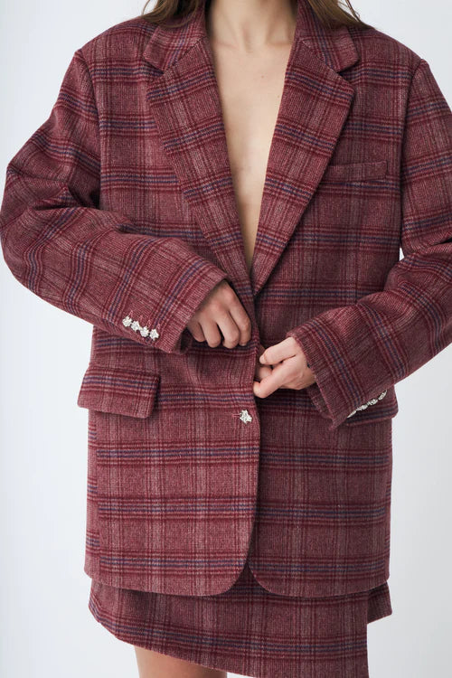Bosscras blazer Cherry check