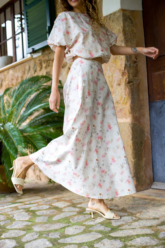 Bubblecras Skirt Faded Floral