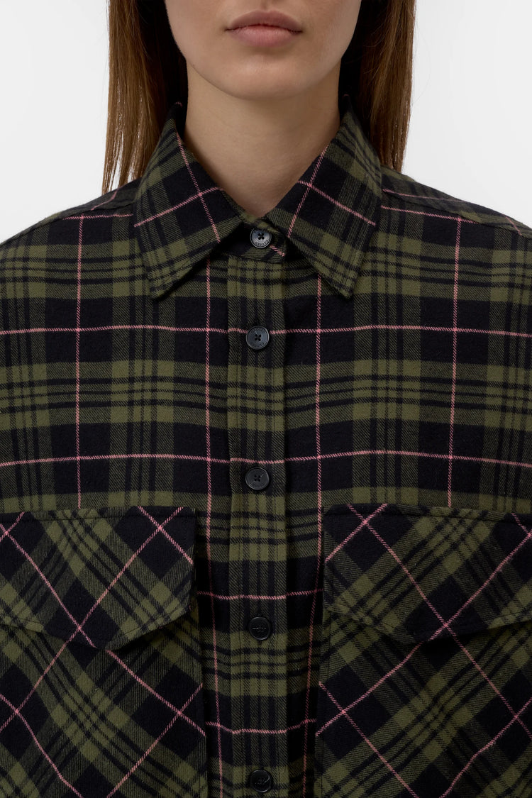 Overshirt blouse Green