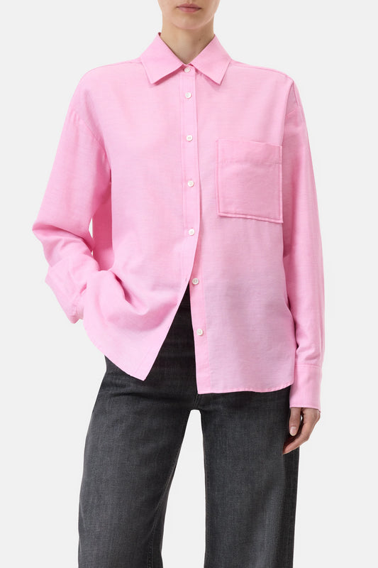 C94240 Oversized shirt Flamigo pink