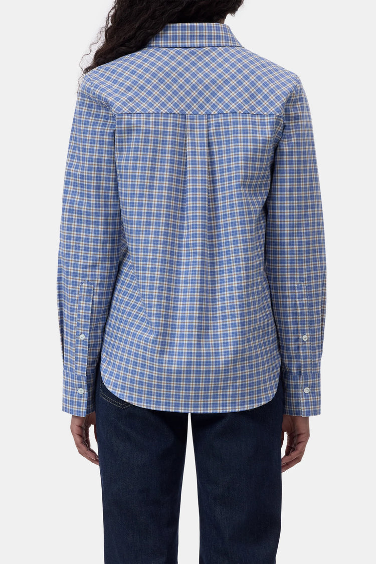 C94372 Basic Shirt Blue checks