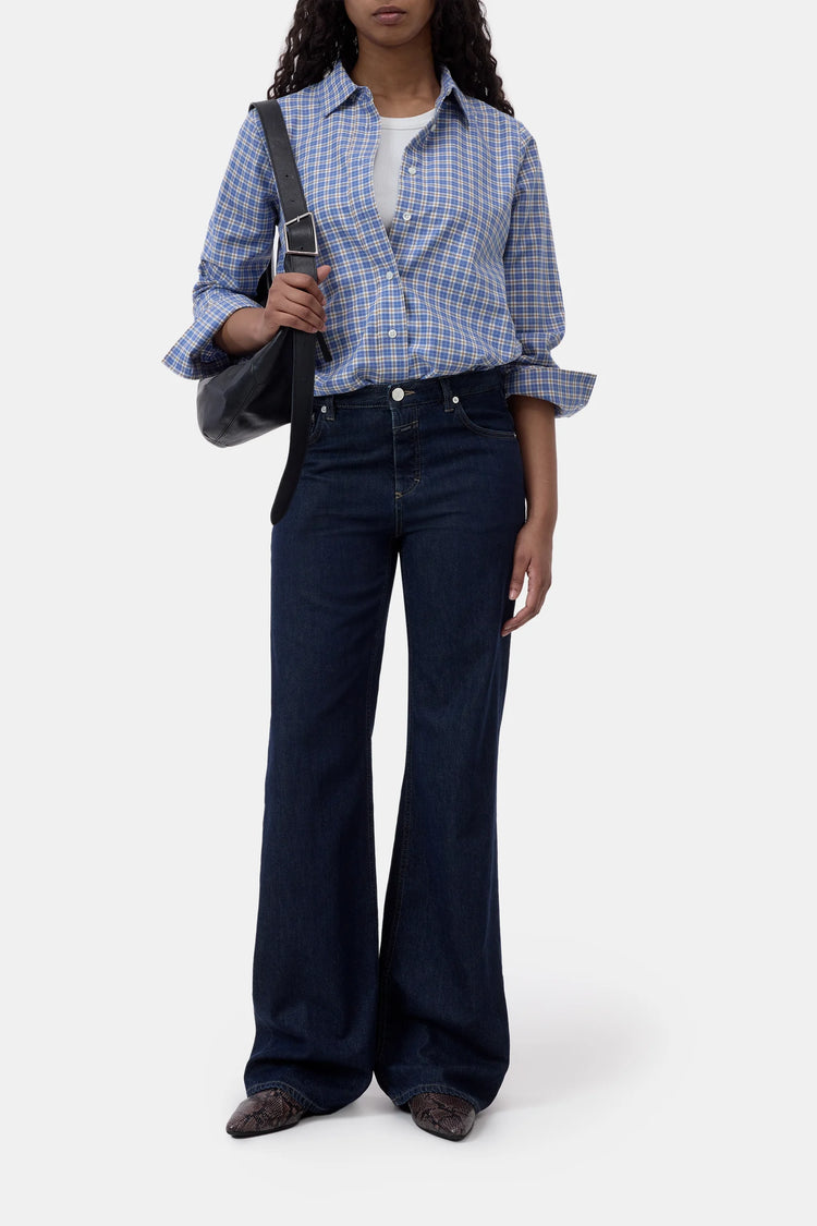 C94372 Basic Shirt Blue checks
