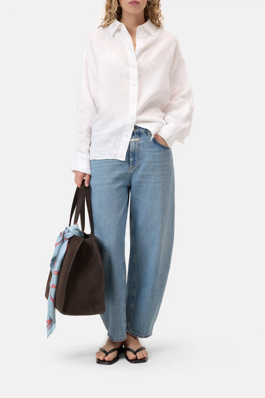 C94619 Cape Shirt Linen White