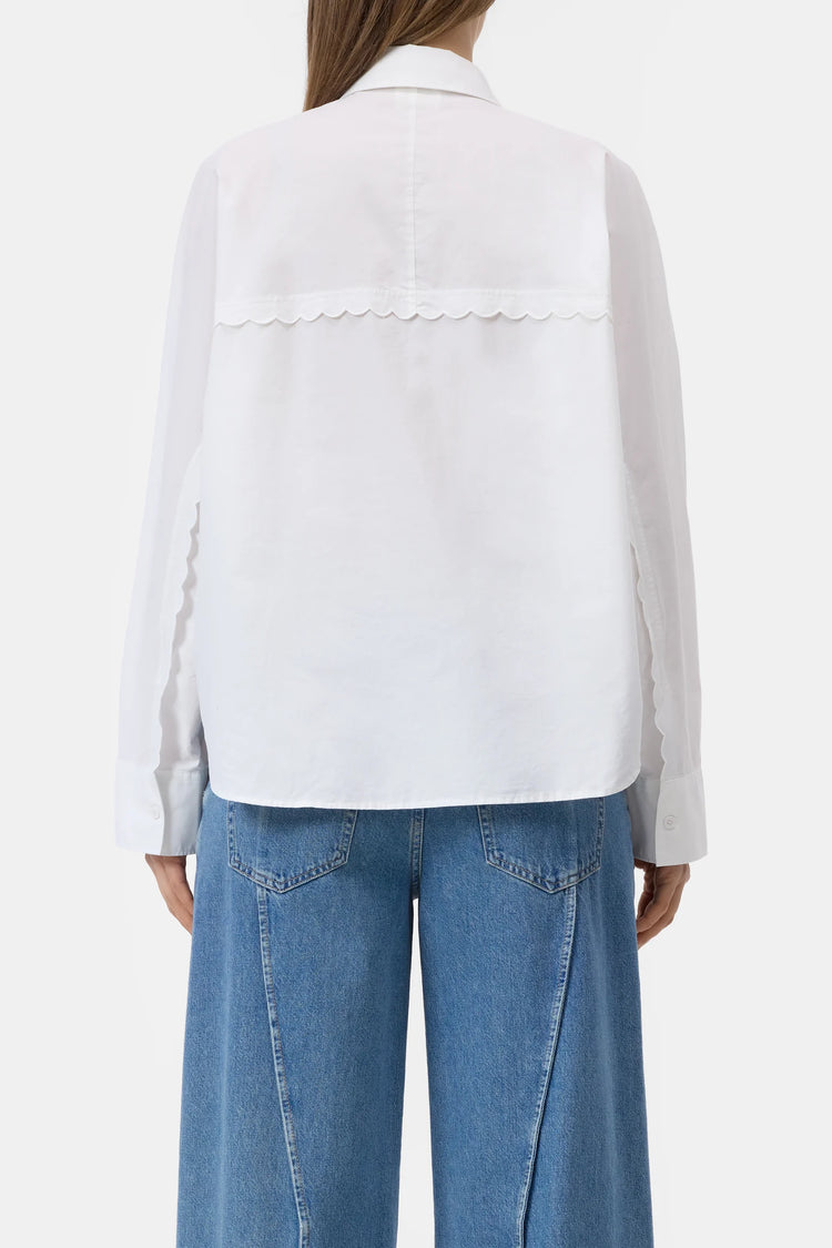 Embroidered Shirt White
