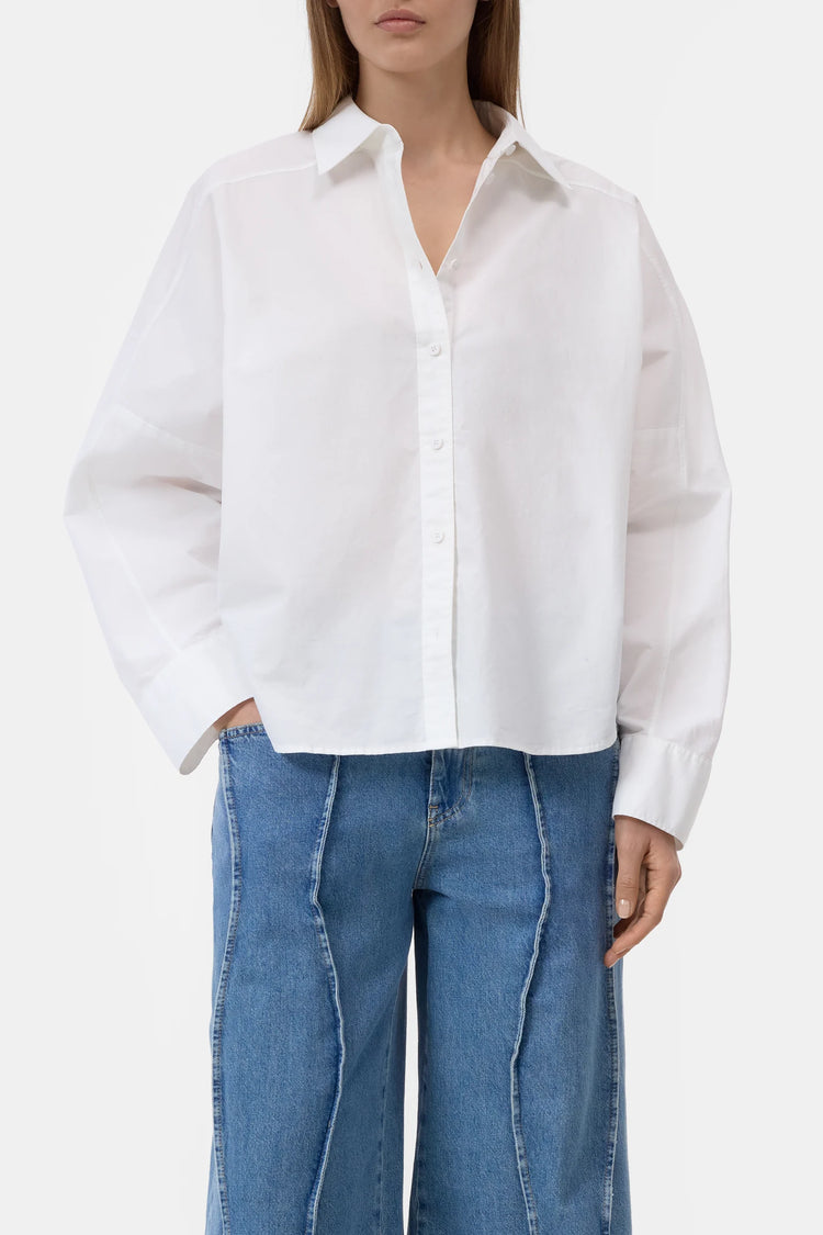 Embroidered Shirt White