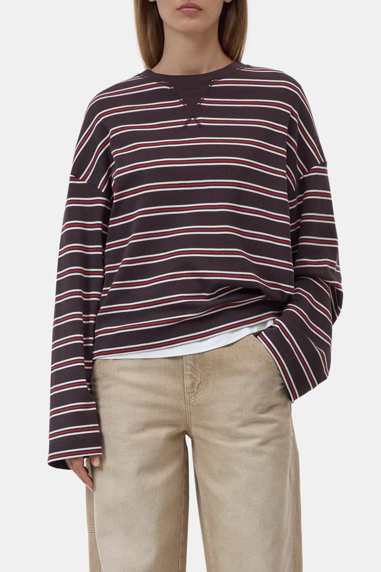 C95375 Tee brown with red