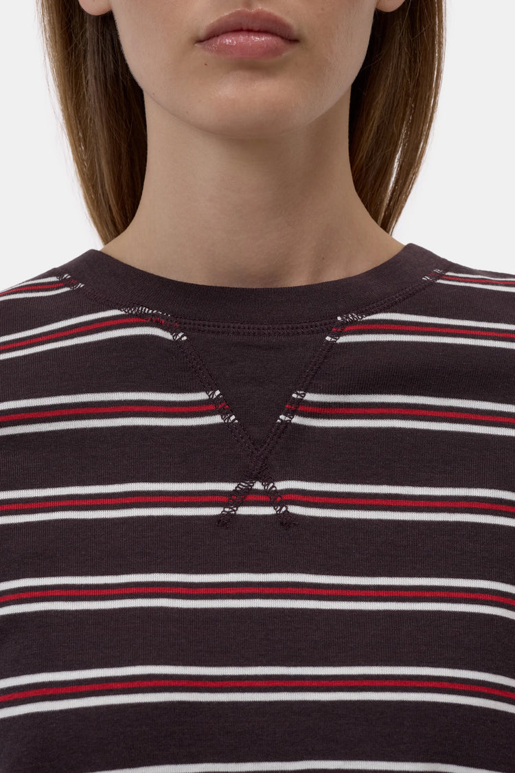 C95375 Tee brown with red