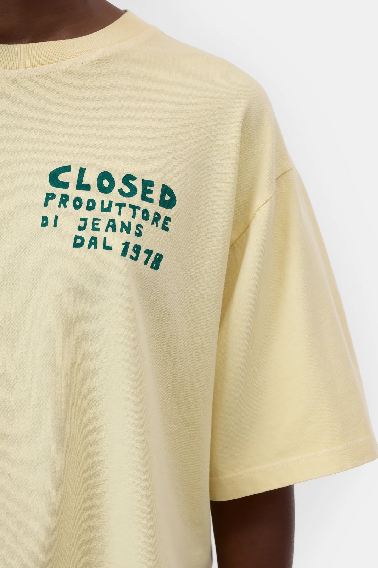 C95501 Cropped Tee Soft Yellow