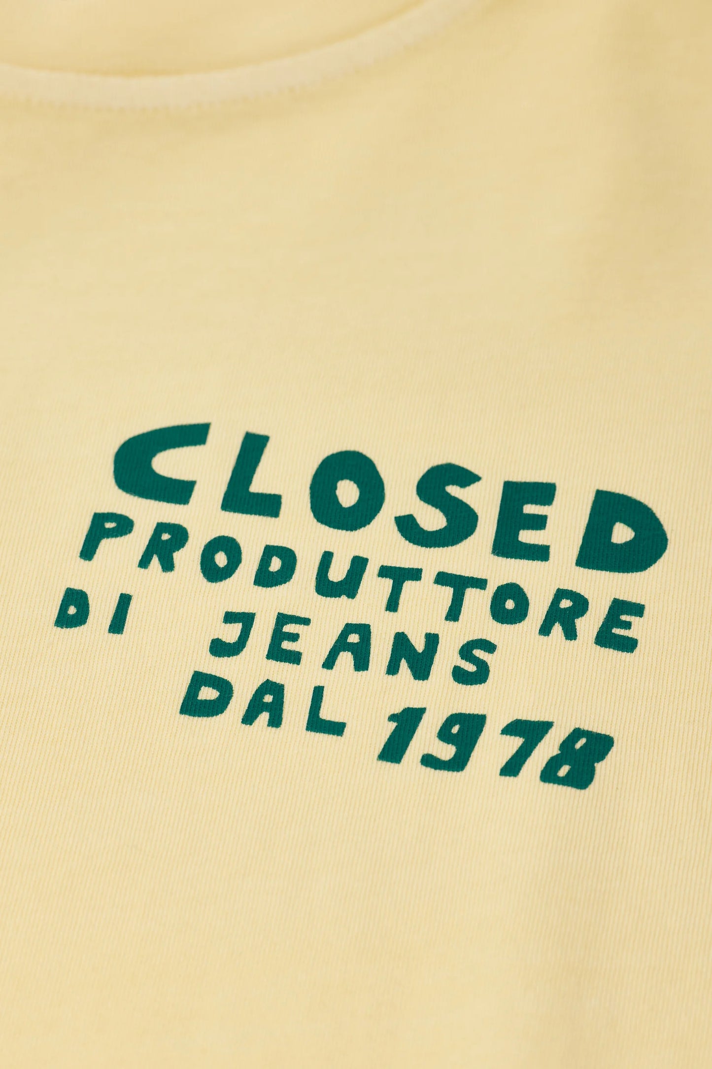 C95501 Cropped Tee Soft Yellow