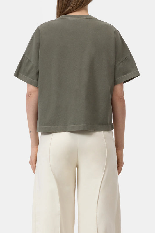 Cropped T-shirt Green