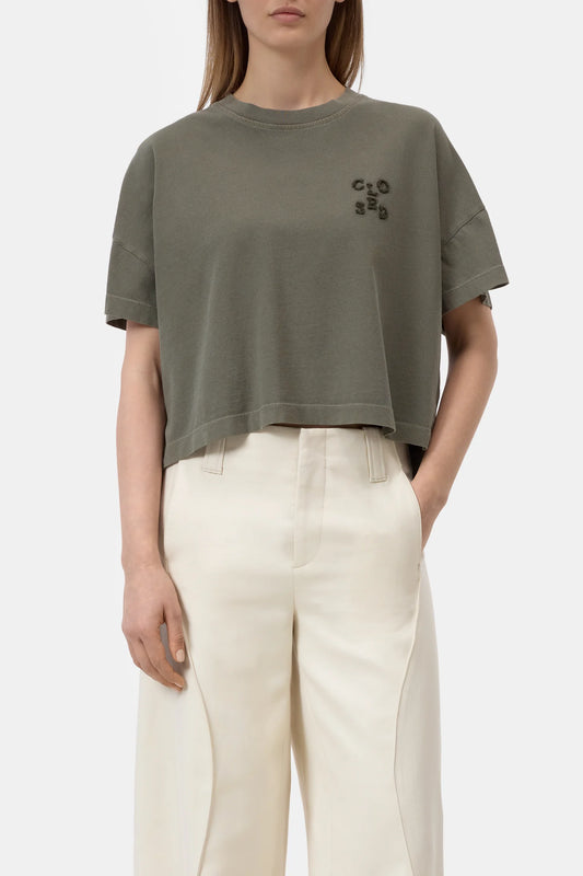 Cropped T-shirt Green