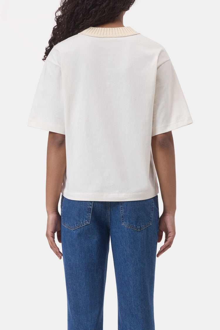 Relaxed T-shirt Whipped cream
