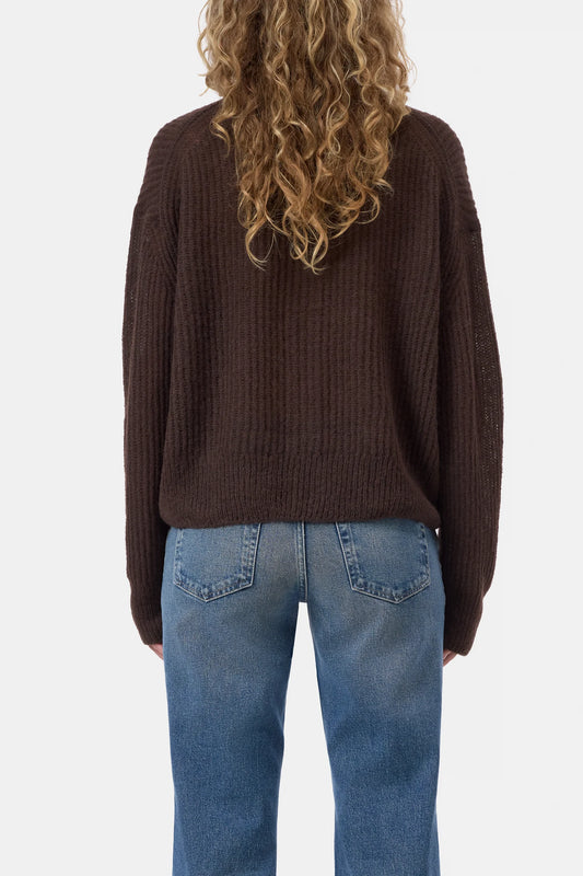 V Cardigan Brown