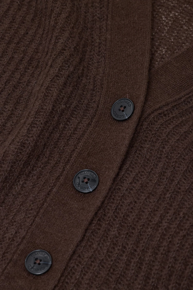 V Cardigan Brown