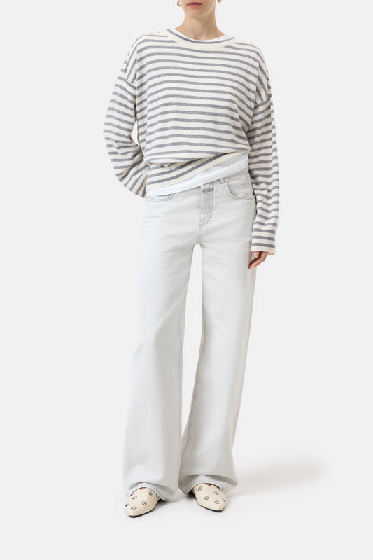 C96403 W knits Grey stripe