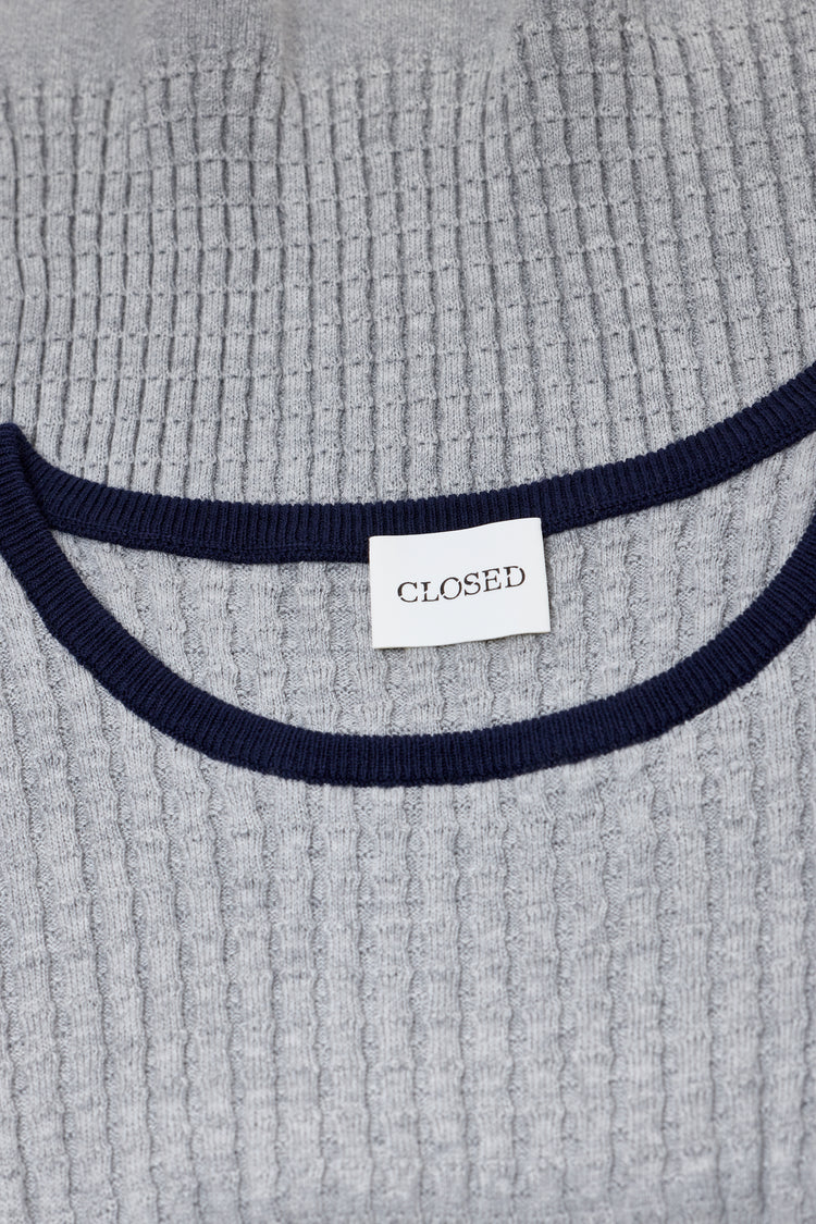Crew neck short sleeve Light Grey Melange