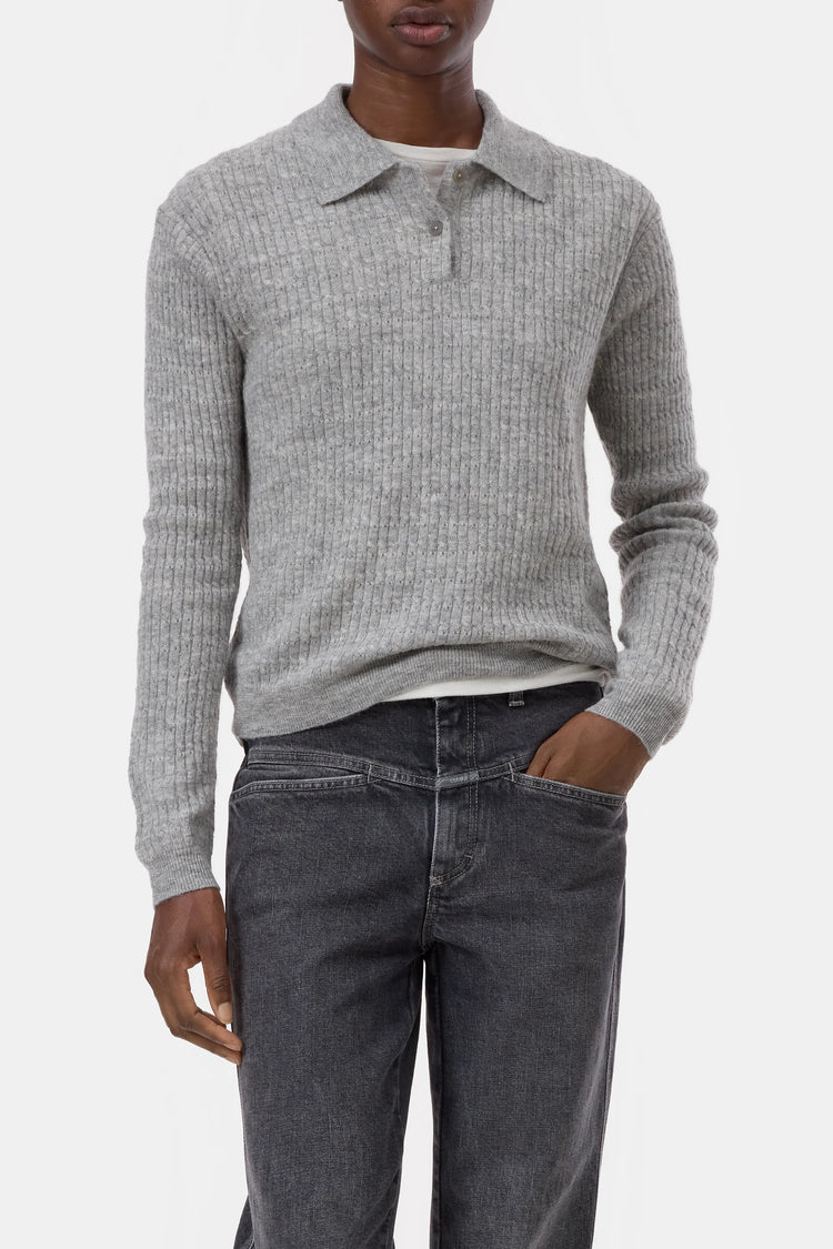 C96909 Polo Longsleeve Grey