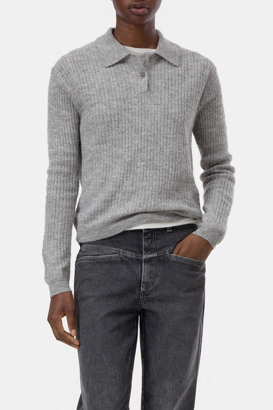 C96909 Polo Longsleeve Grey