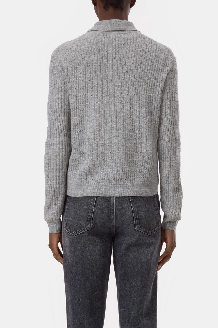 C96909 Polo Longsleeve Grey
