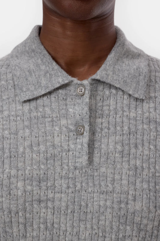 C96909 Polo Longsleeve Grey