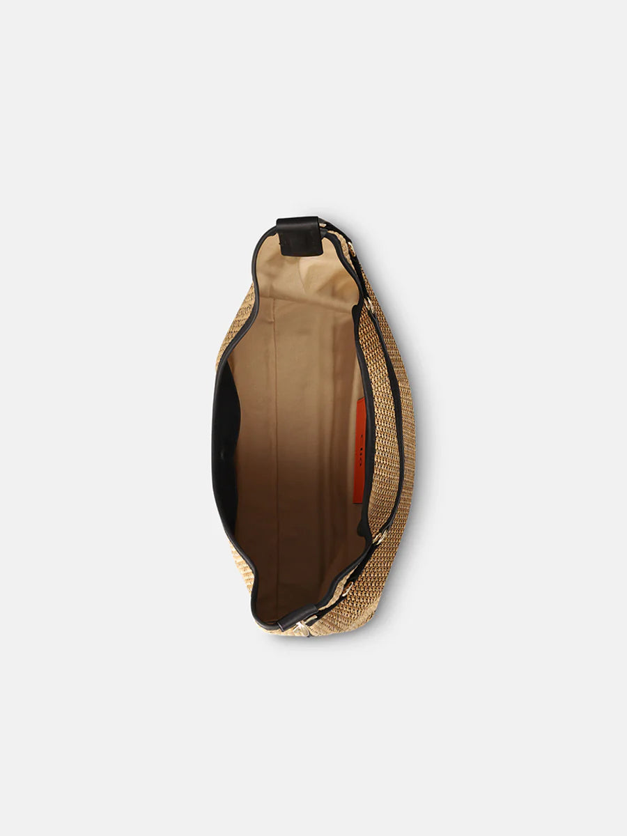 Carry Natural Raffia Natural/Black