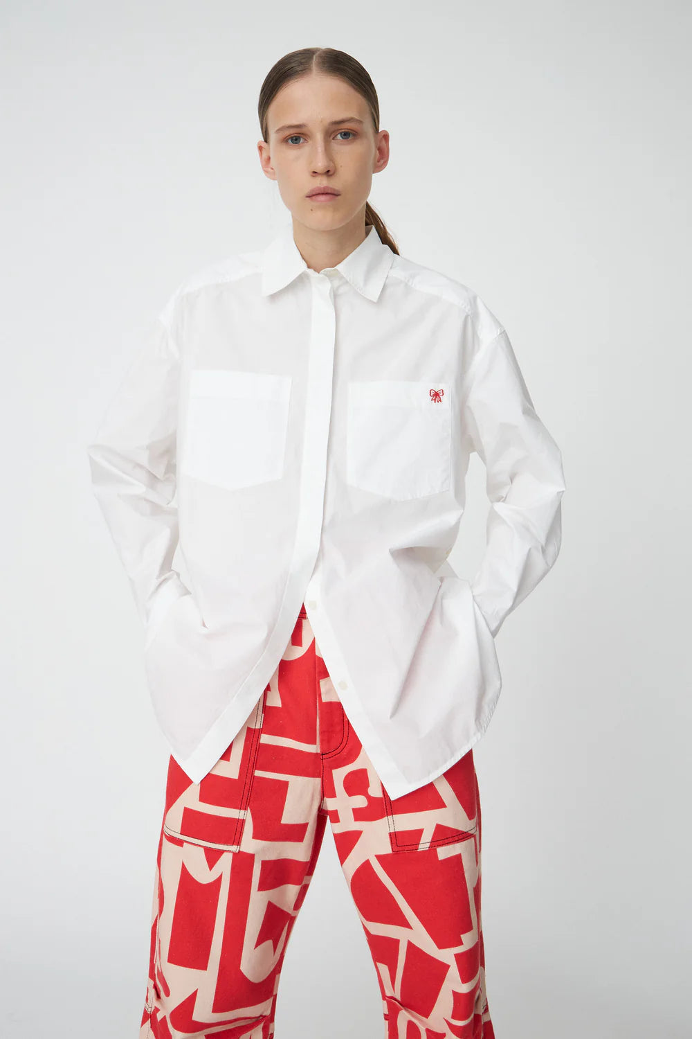 Cotton Poplin Shirt White