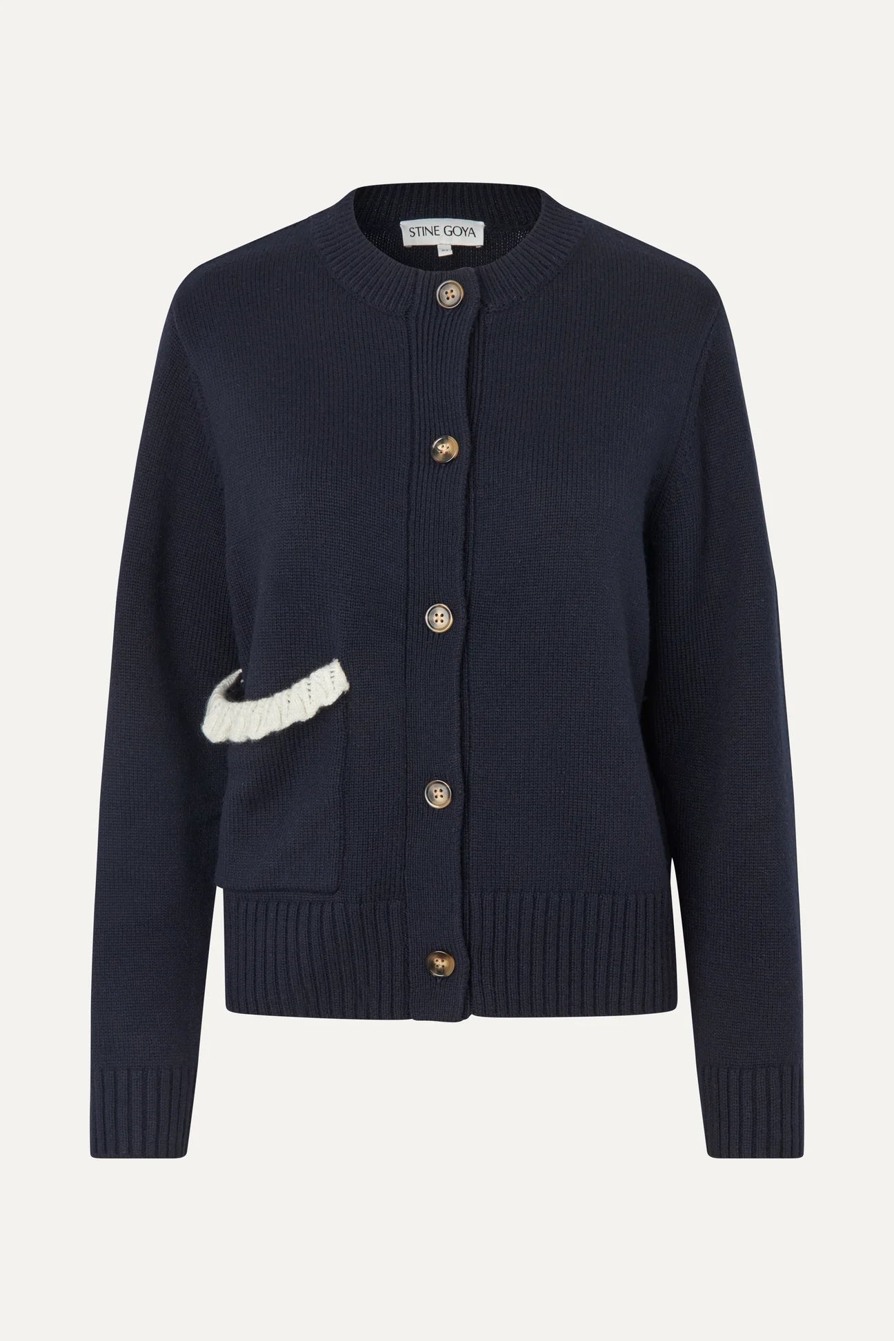 Navy cardigan lucky horse Navy