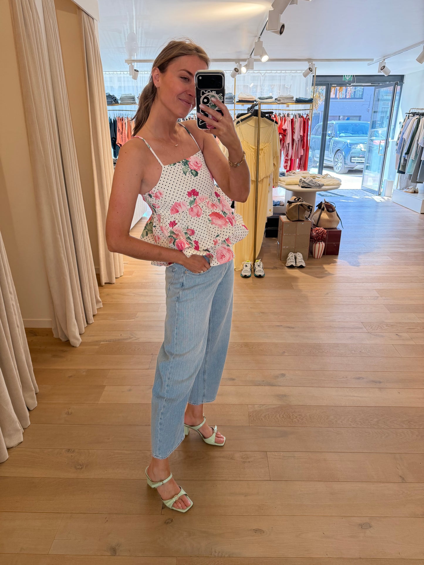 josellecras top polka rose