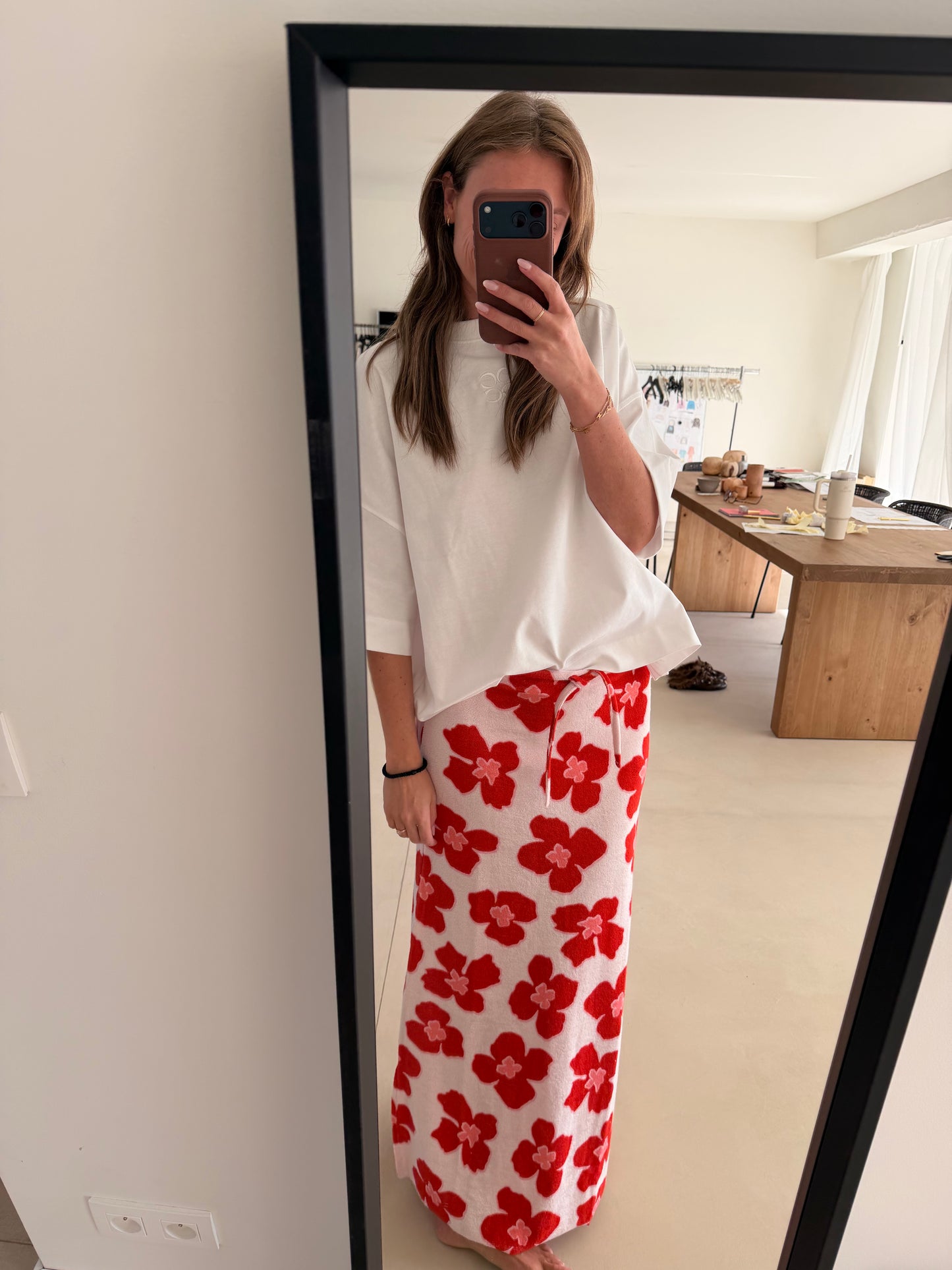 Aljavir Skirt terry Velour Flower Terry