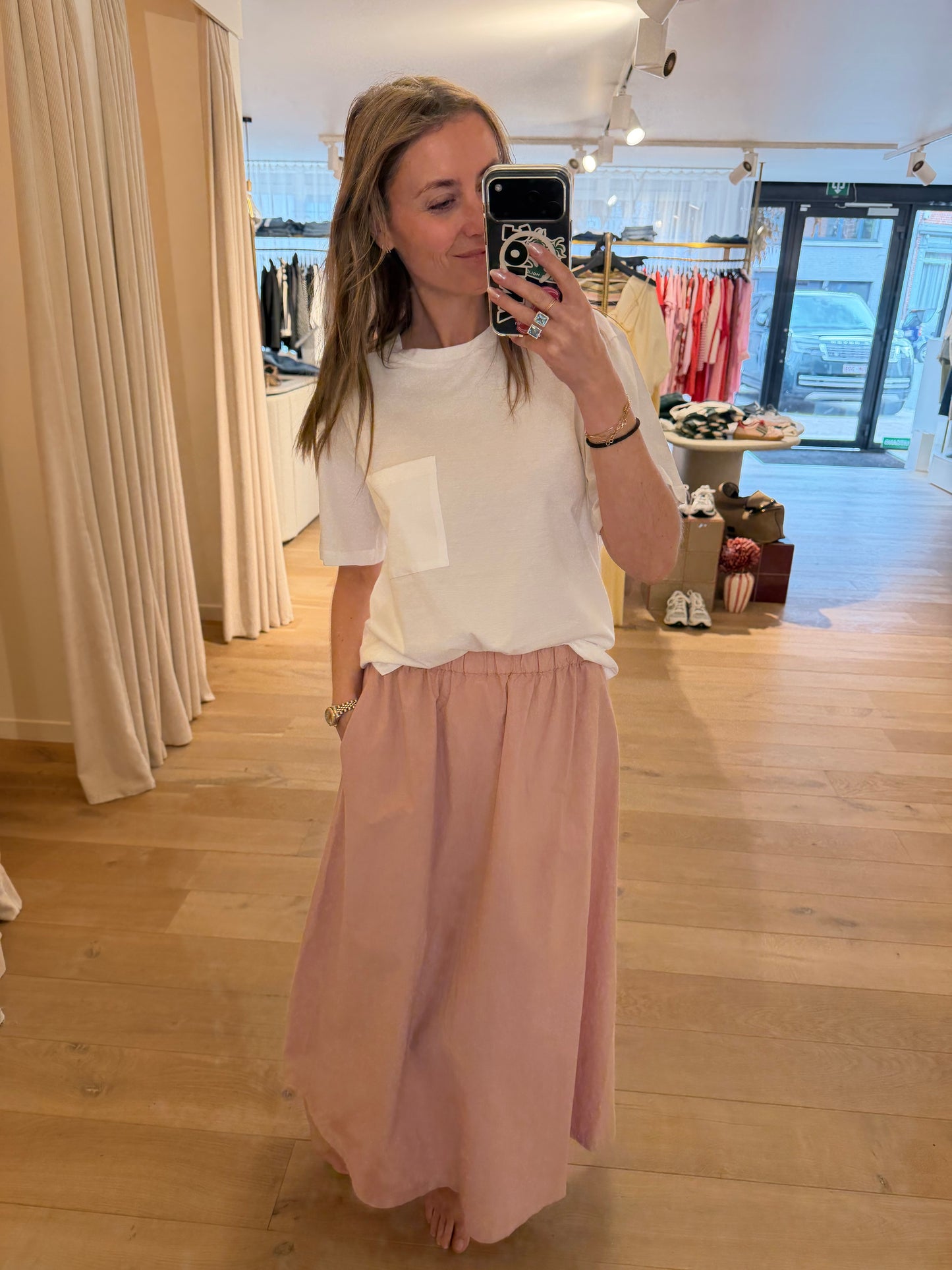 Flair Long Skirt Skin