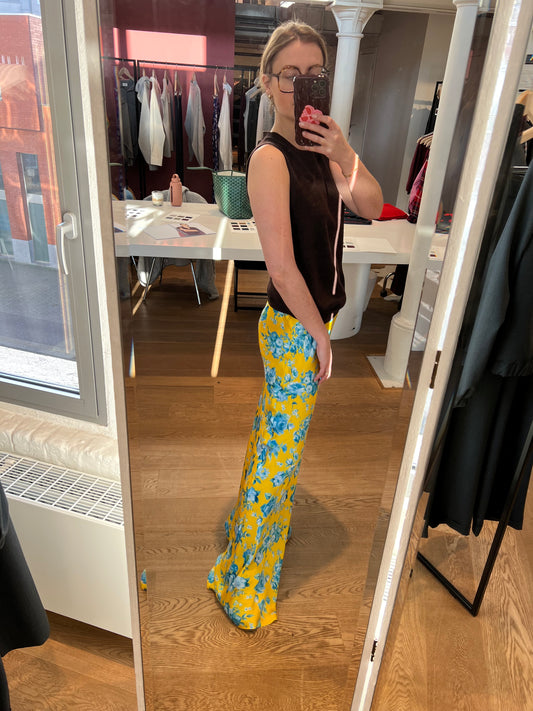 Esmee Skirt Yellow/Blue Flowers