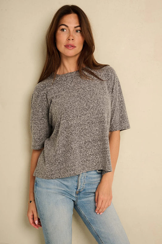 Boxy Tee Grey Melee