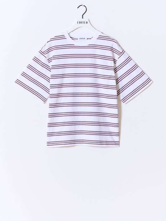 Oversized Xia Tee Brown Stripes
