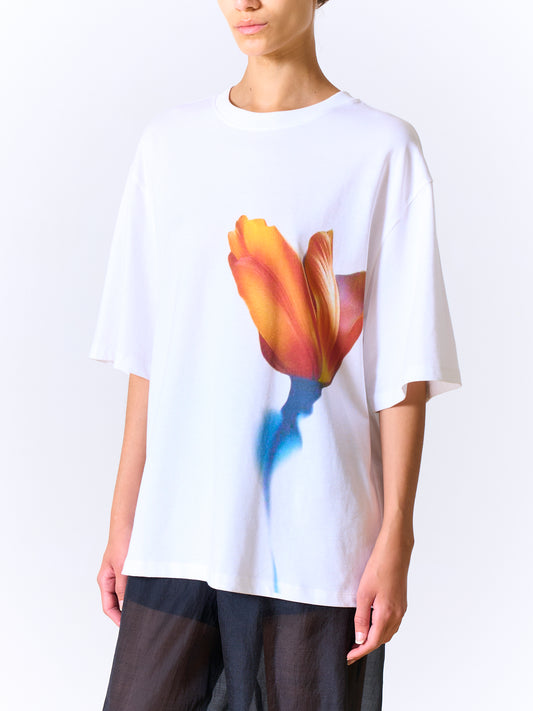 Oversized Xia Tee Blurry Tulp