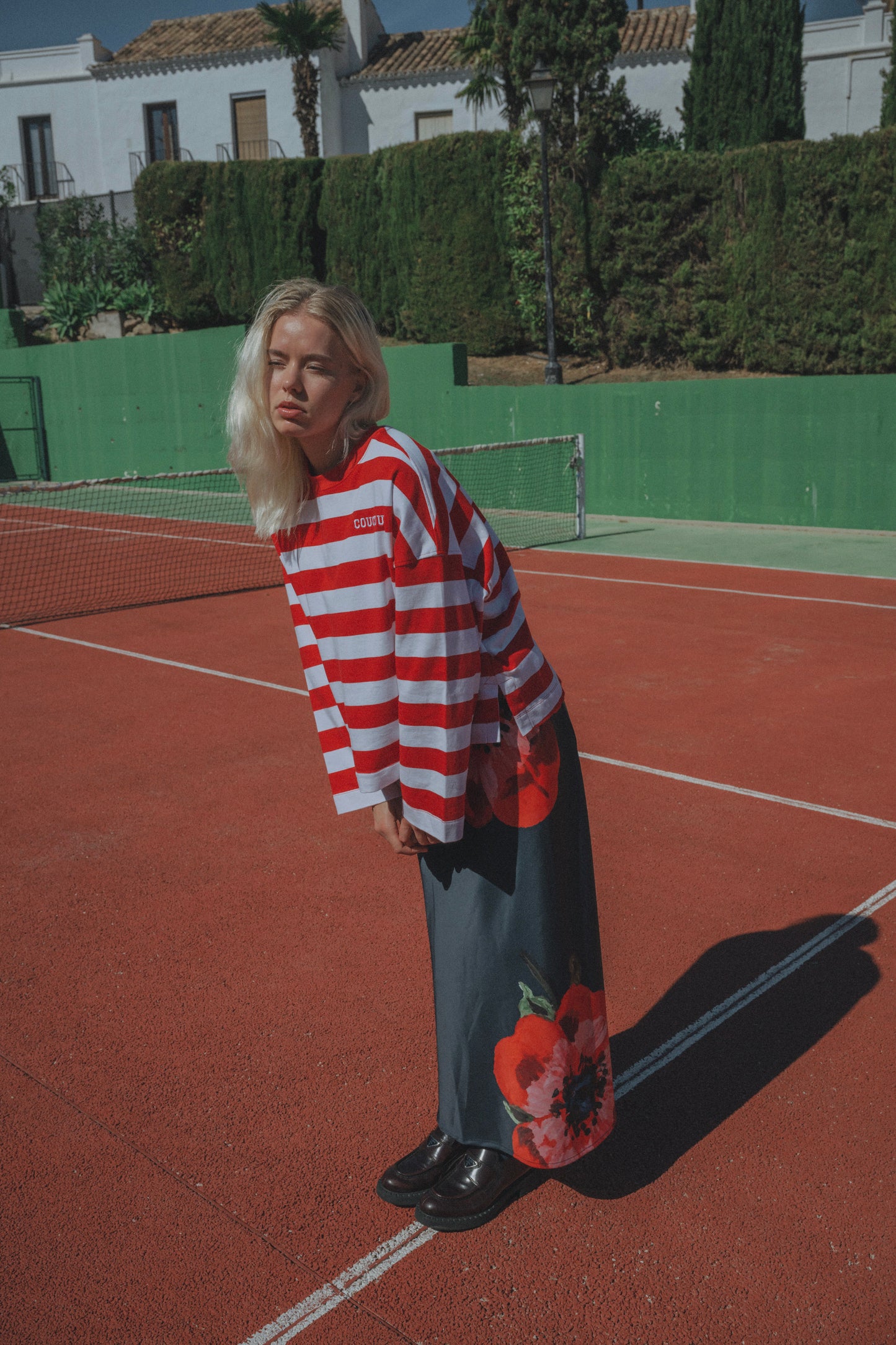 Pancake tee Red and white stripes