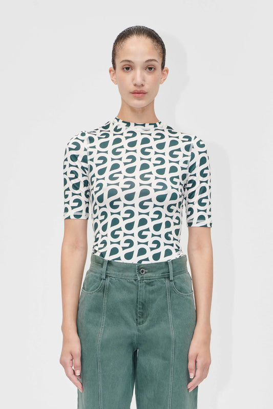 Logo tee short sleeves Forest green logo