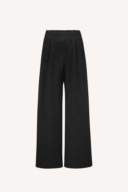 Benji Structure Stripe Pants Black