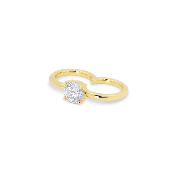 Gaya solitaire ring Gold