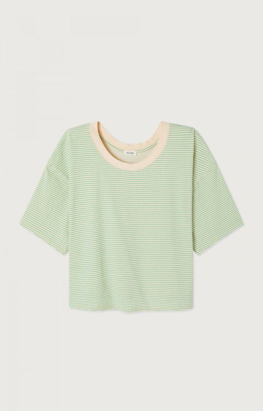GIX02 Tee Green stripes