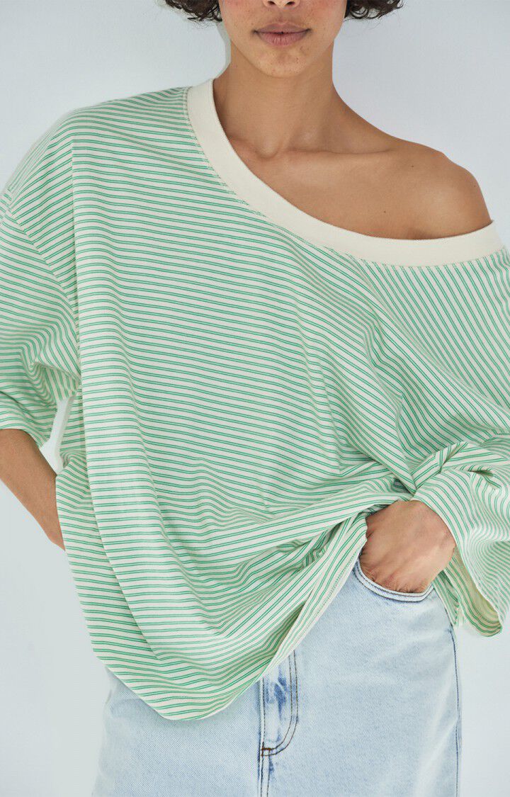 GIX02 Tee Green stripes