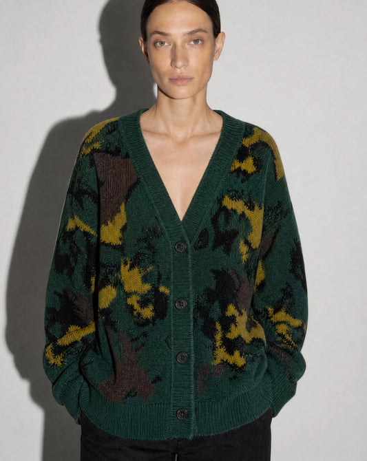 Bug Cardigan Kaki Camouflage