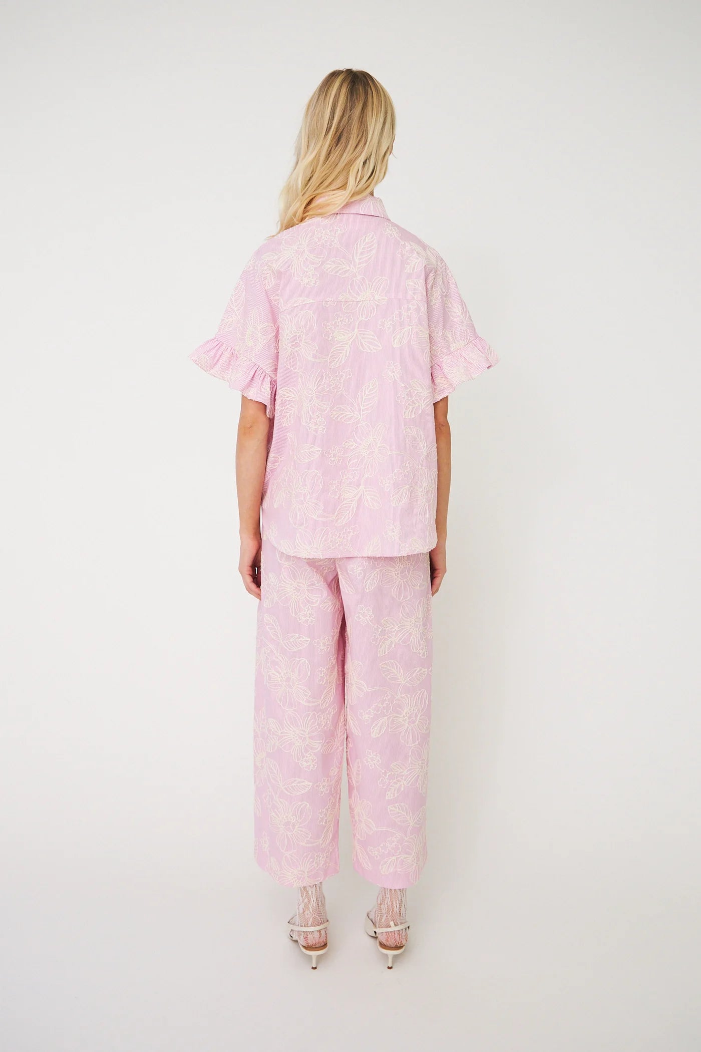 flowercras pants roos/beige