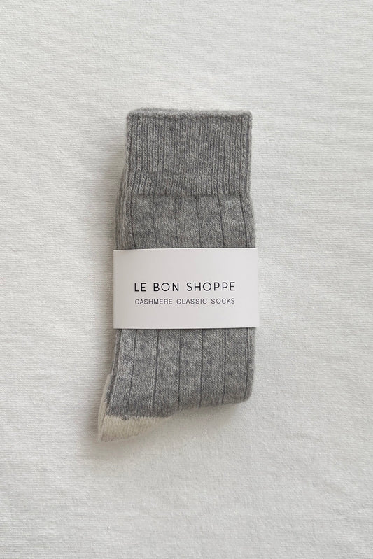 Classic Cashmere Socks Grey Melange