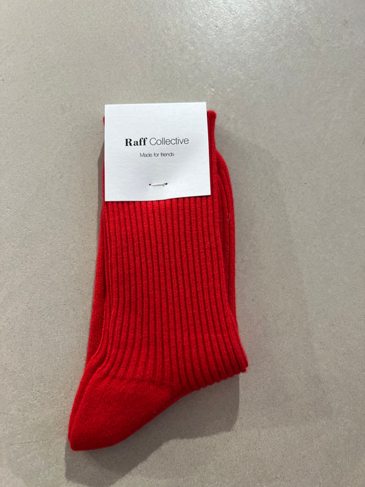 Dominique Socks Red