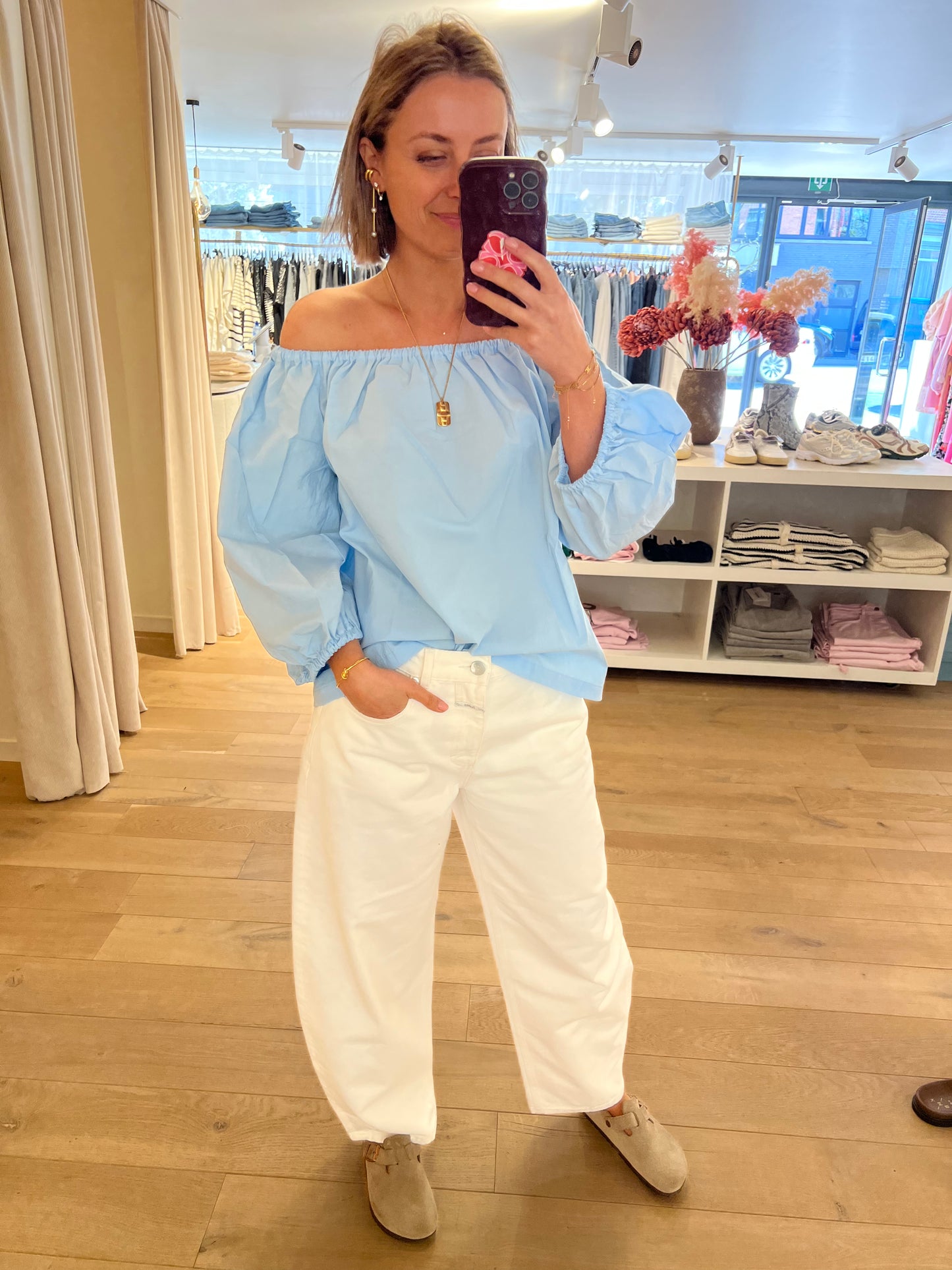 Nathalie Top Light blue