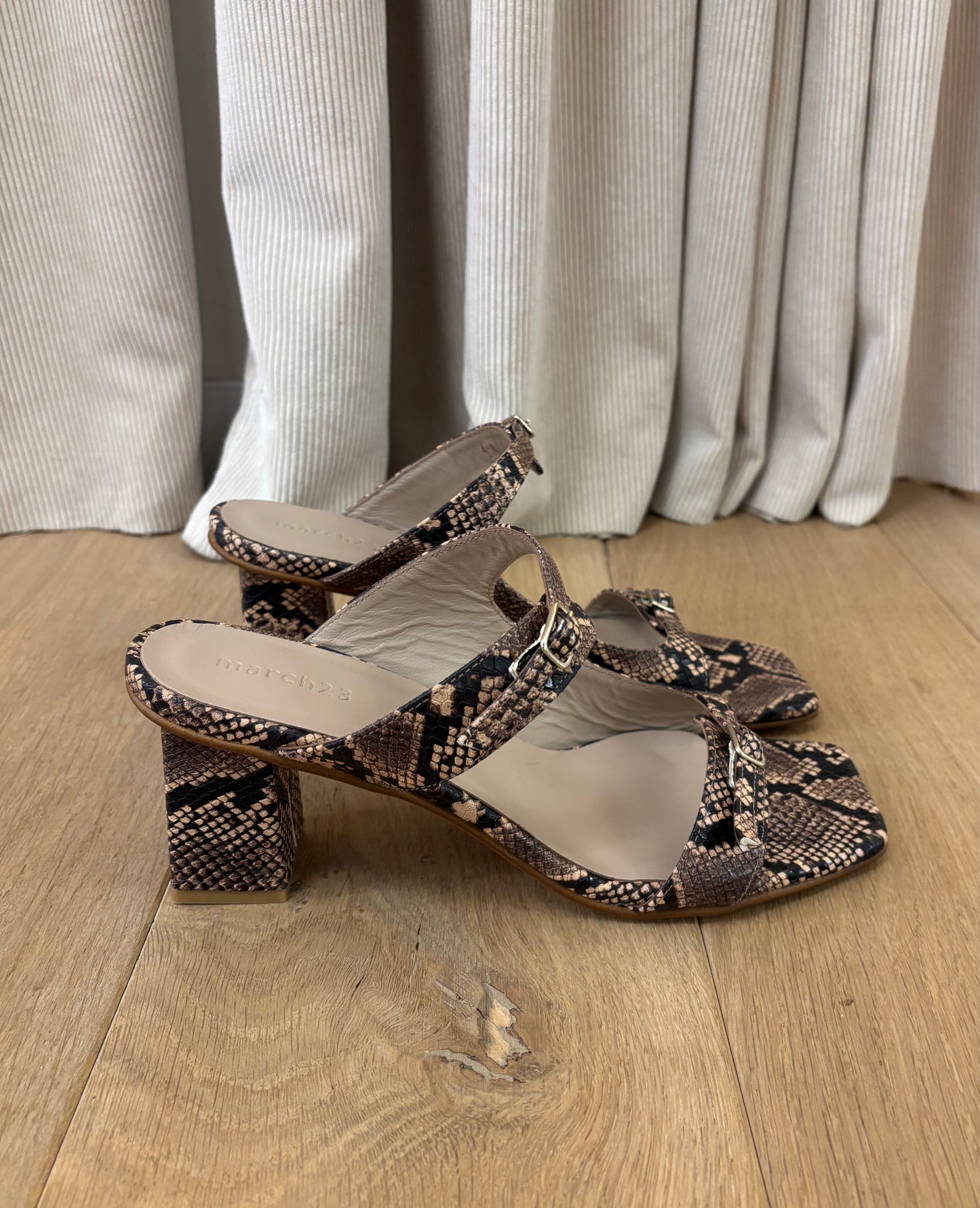 Monaco Sandal Bronze Python